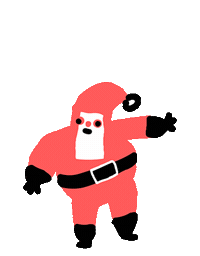 Santa Claus Christmas Sticker by Noam Sussman