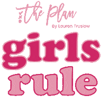Girls Rule Girl Power Sticker by The Plan By Lauren Truslow