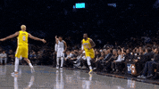 High Five Los Angeles GIF by NBA