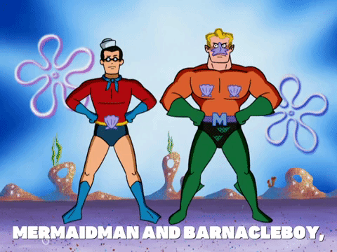 season 8 mermaid man begins GIF by SpongeBob SquarePants