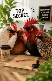 Top Secret Chicken GIF