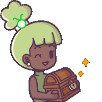 Treasure Chest Box Sticker by Castaways