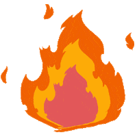 G-Kemu fire magic witch fuego Sticker