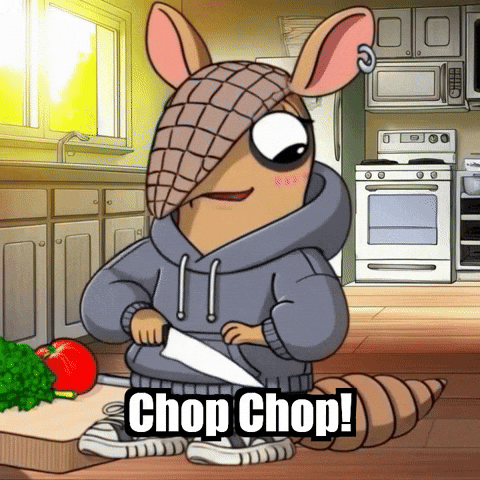 Chop Chop Cooking GIF by Chillo Dillo