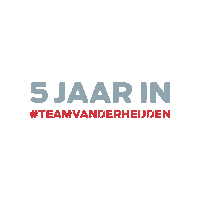 Van Der Heijden Jubileum Sticker by Van der Heijden Bouwen kan anders