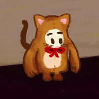Fransen cat kitty chest bump fall guys GIF