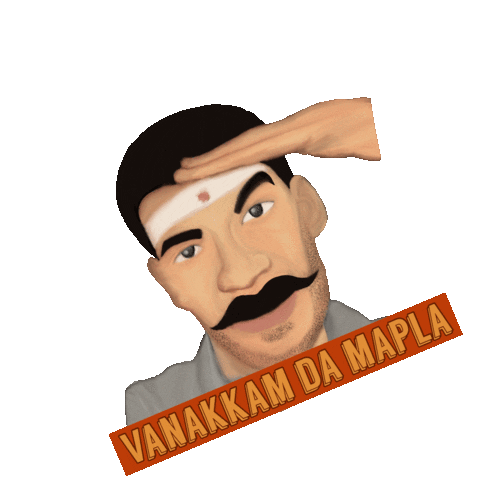 Vshaluuu vishalu vanakkamdamapla Sticker