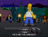 scared homer simpson GIF