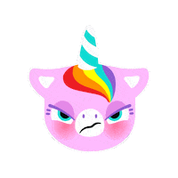 Angry Sparkle Sticker by Piñata Smashlings