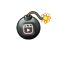 Bomb Sticker by monikapolasek