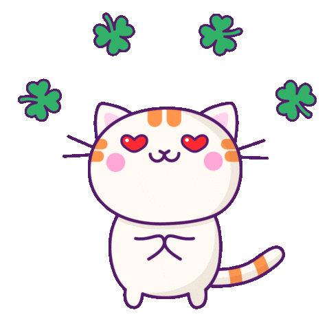 St Patricks Day Cat Sticker by Nataliia Manych