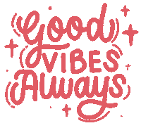 Good Vibes Lettering Sticker
