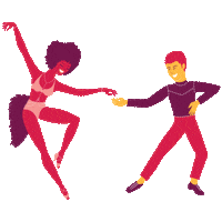Fun Happy Dance Sticker by La Encantada Collective
