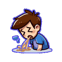 ibdassistant vomit vomito nausea colitis Sticker