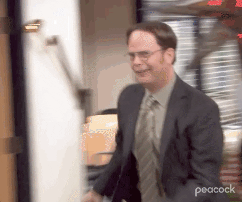 Excited Dwight Schrute GIF by The Office