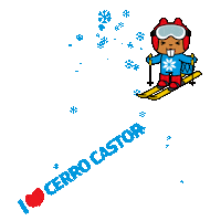 snow ski Sticker by CerroCastor