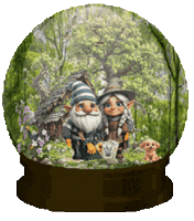 Snow Globe Gnomes Sticker