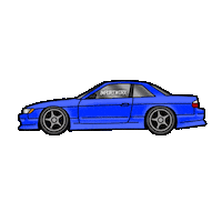 Drifting Nissan Silvia Sticker by ImportWorx