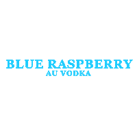 Blue Raspberry Gold Sticker by auvodka