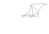 Bat Flying Sticker