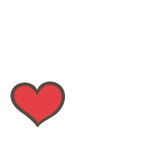 Heart Love Sticker by Polka Dot Bride