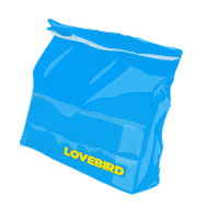 Lovebirdkw love yummy queen bird Sticker