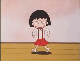 Angry Chibi Maruko GIF