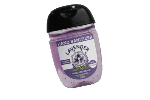 Lavender Handsanitizer Sticker by Three Star Brand