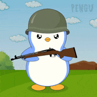 Saluting United States GIF by Pudgy Penguins