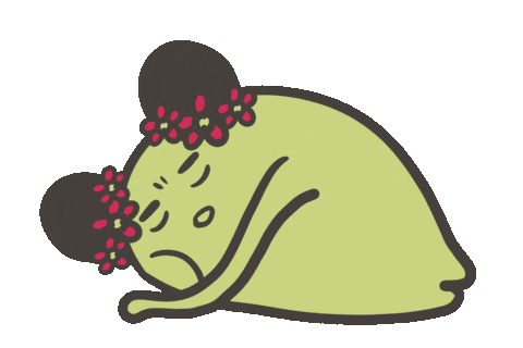 Tired Sleepy Sticker