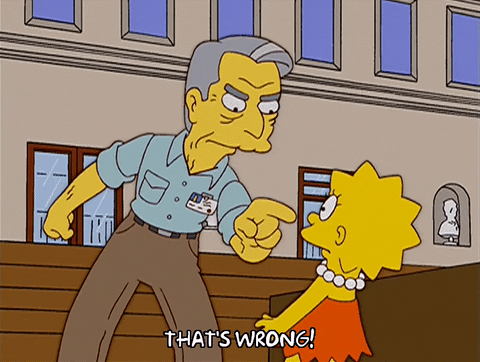 angry lisa simpson GIF