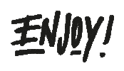 Typography Enjoy Sticker by Paperfuel