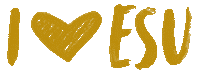 Hornets Hearts Sticker by Emporia State University