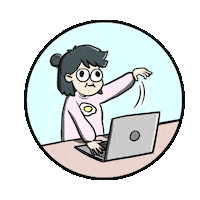 work typing Sticker