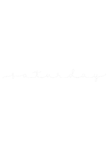 Lettering Saturday Sticker by Squish & Sprout