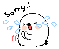 Sorry Bird Sticker by Emoticbox