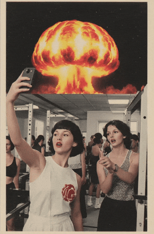 War Selfie GIF by Anne Horel