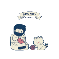 Cat Fruit Sticker by Spunky
