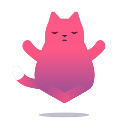 Trello cat chill kitty calm Sticker