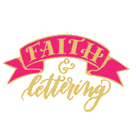 krystalwhitten lettering calligraphy christian banner Sticker