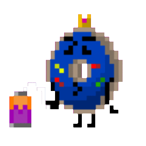 Doughnut Drinking Sticker