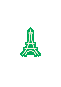 Eiffel Tower Neon Sticker by Las Vegas