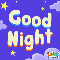 Good Night Stars GIF by Lucas and Friends by RV AppStudios
