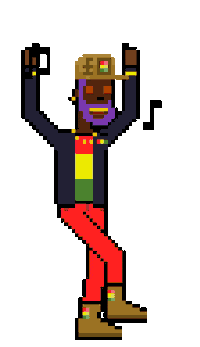 Lee Perry Happy Dance Sticker by cryptorastas