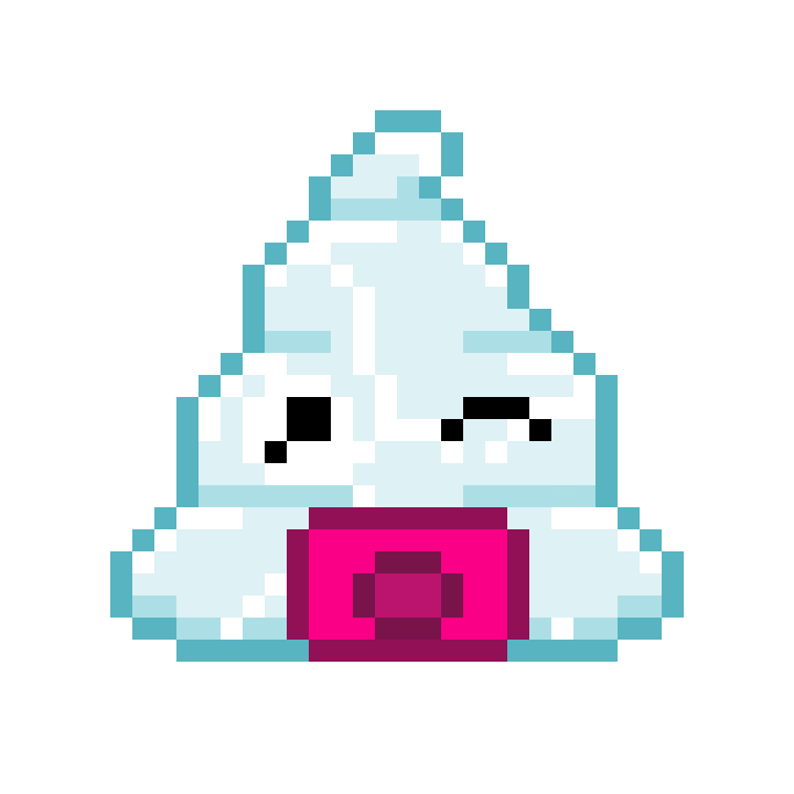 Pixel Shitting Sticker by Poopies.io