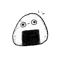 samuraimochico dog chin onigiri おにぎり Sticker