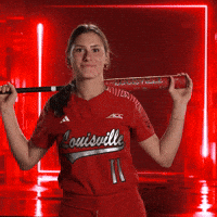 Softball Smile GIF by Louisville Cardinals