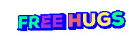 Free Hugs Sticker by GIPHY Text