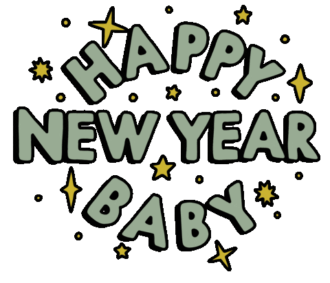 New Years Eve Sticker by Poppy Deyes