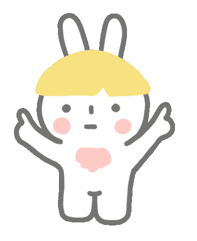 Hands Up Rabbit Sticker